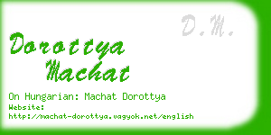dorottya machat business card